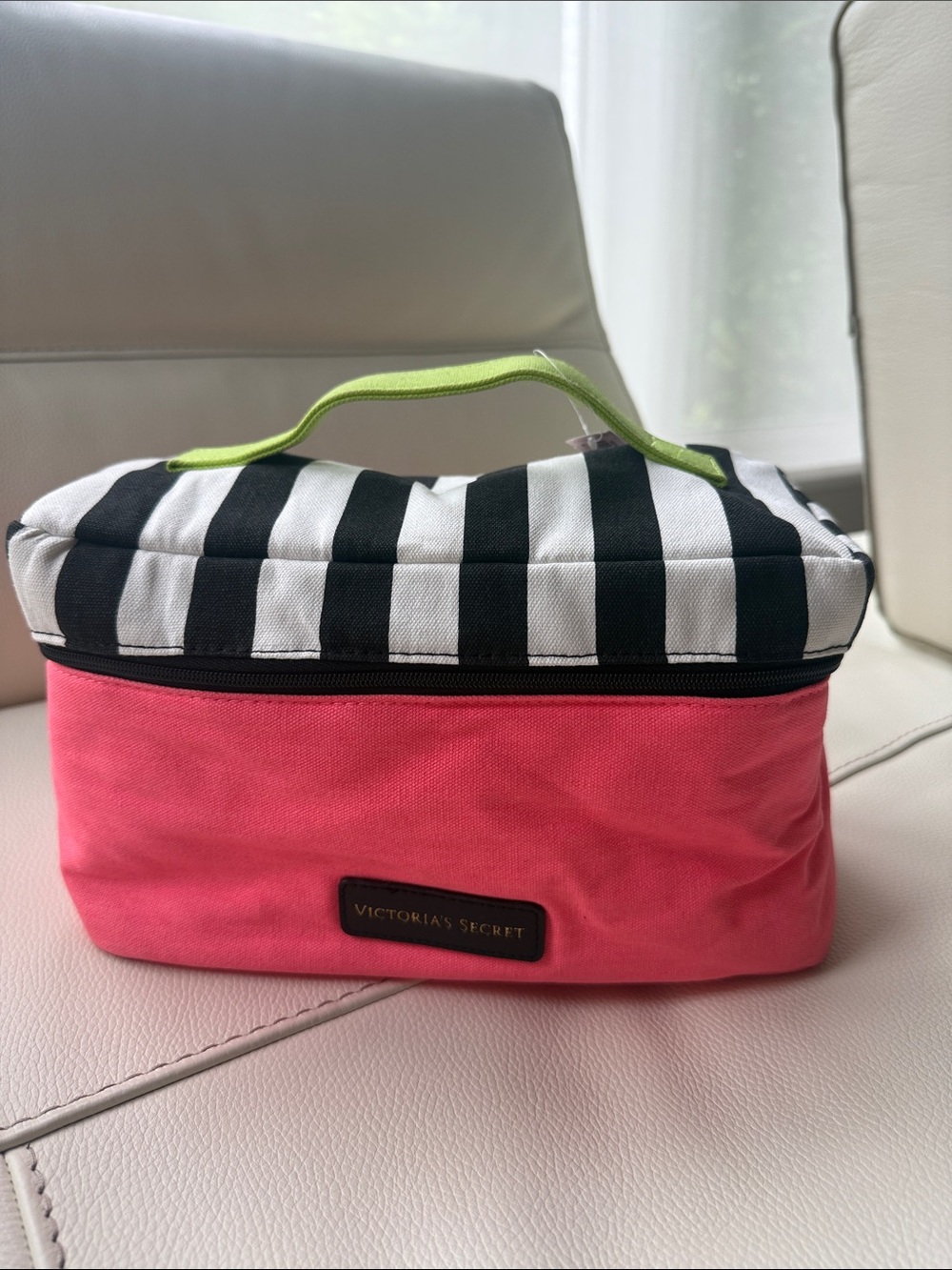 Victoria's Secret Sexy Little Things Striped Canvas Organizer Bag - Picture 1 of 15